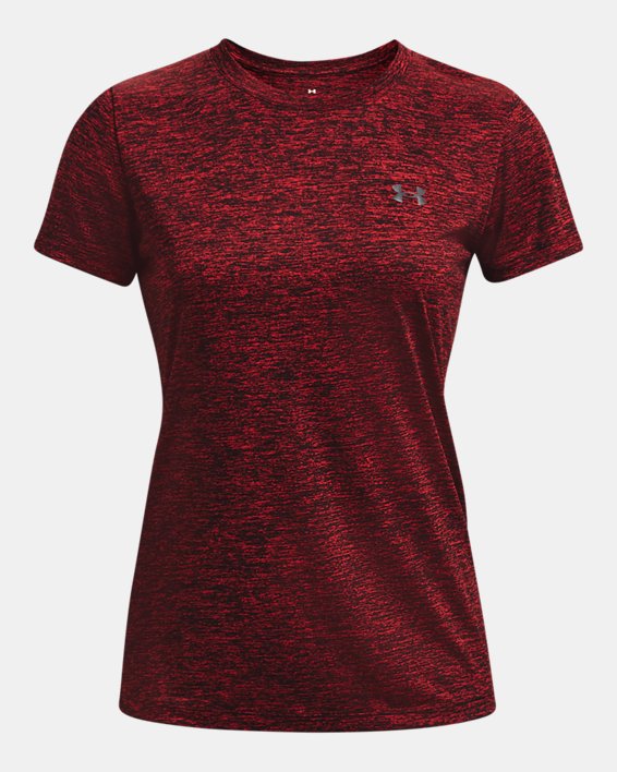 Women's UA Tech™ Short Sleeve in Red image number 4